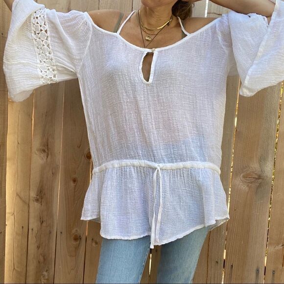 Sunday linen white tunic in white - Picture 3 of 10